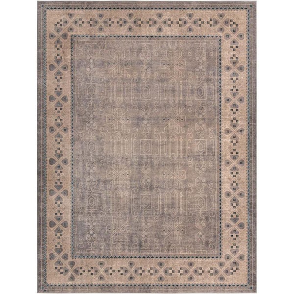 Unique Loom Salzburg Aigen Gray 9' 0 x 12' 0 Area Rug