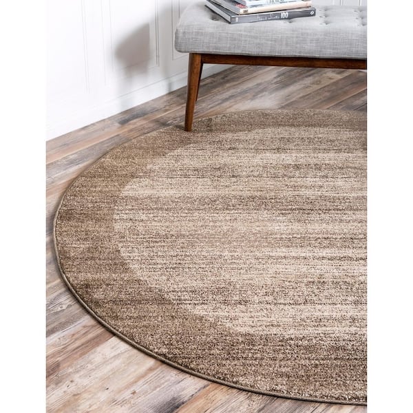 Del Mar Abigail Beige 6' 0 x 6' 0 Round Rug