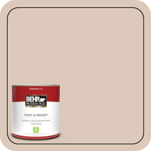 BEHR PREMIUM PLUS 1 qt. #MQ3-09 Loft Light Flat Low Odor Interior Paint & Primer