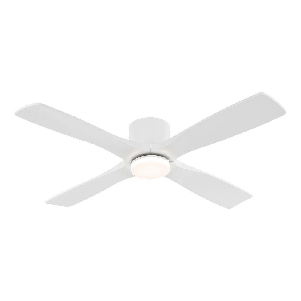 WINGBO 54 in. LED Indoor White Ceiling Fan with Remote WBCFBS40WH