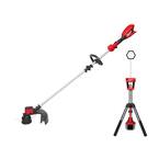 M18 18-Volt Lithium-Ion Brushless Cordless String Trimmer Kit with 6.0 Ah Battery, Charger and M18 Rocket Tower Light