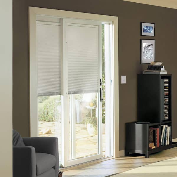 Reviews For Andersen 70 1 2 In X79 200 Series White Right Hand Perma Shield Gliding Patio Door W Built Blinds And Hardware Psbbgrwh The Home Depot Perma Shield Gliding Patio Door, Sliding Patio Doors With Blinds Between Glass Reviews