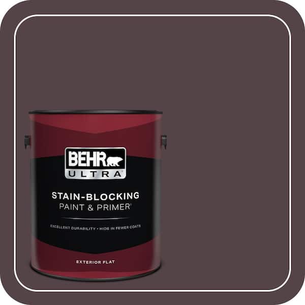 BEHR ULTRA 1 gal. Home Decorators Collection #HDC-FL14-9 Black Raspberry Flat Exterior Paint & Primer