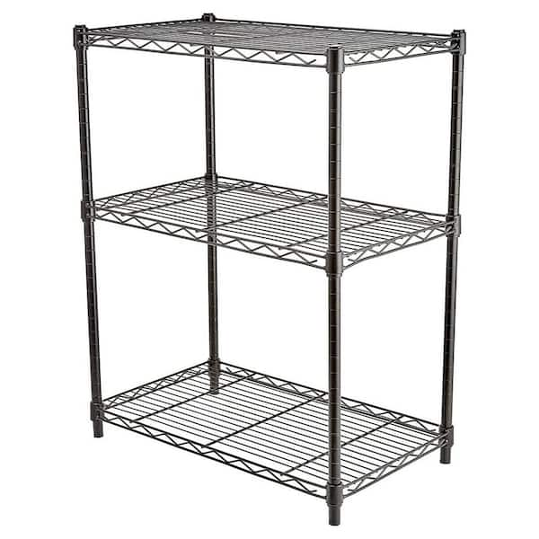 HDX Ivory 3-Tier Metal Wire Shelving Unit (23 in. W x 30 in. H x