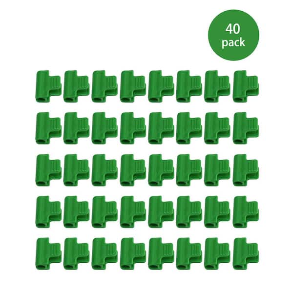 Agfabric 0.43 in. Clamp For Greenhouse, Row Cover, Netting, Tunnel Hoop Clips, Plant Cover and Frost Blanket (Pack of 40)