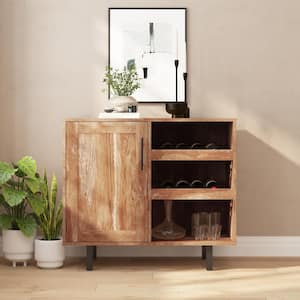 Light Brown Bar Cabinet