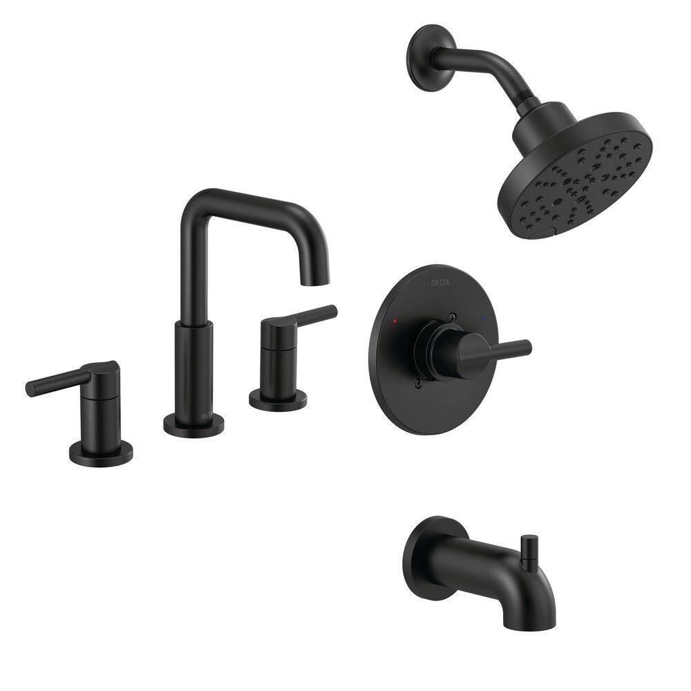 Delta Nicoli 5-Spray Tub and Shower Faucet with 8 in. Widespread Double