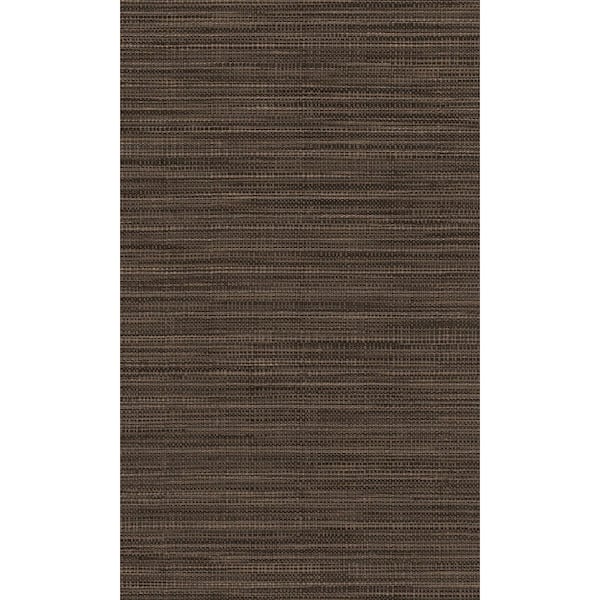 Brown Bear Faux Linen Weave Print Non Woven Non-Pasted Textured Wallpaper 57 Sq. Ft.