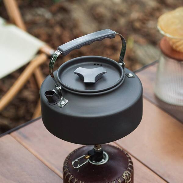 Wudkey 0.9 qt. Portable Camping Kettle, Hard-Anodized Aluminum Wudkey 0.9 qt. Portable Camping Kettle, Hard-Anodized Aluminum