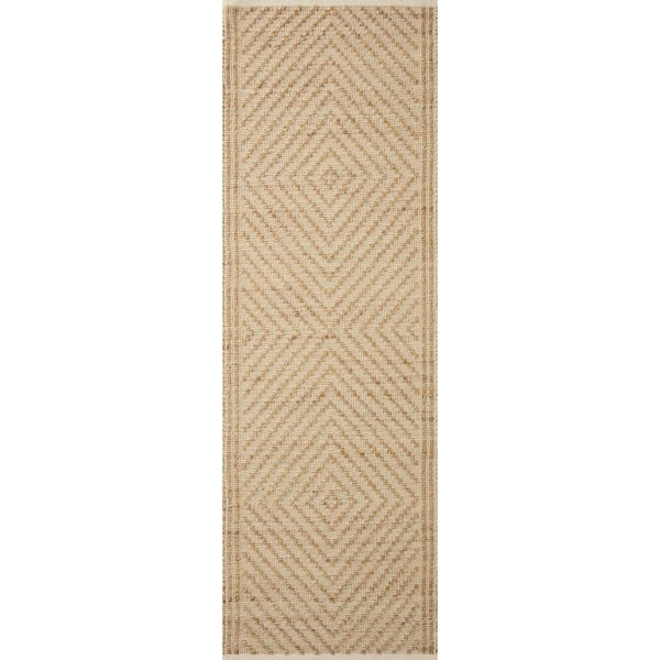 Angela Rose Colton 2 ft. 6 in. x 8 ft. Natural / Ivory Contemporary Runner Rug