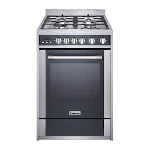 Forno 24-Inch Gas Range with 4 Burners and 38,000 BTUs in Stainless Steel  (FFSGS6272-24)