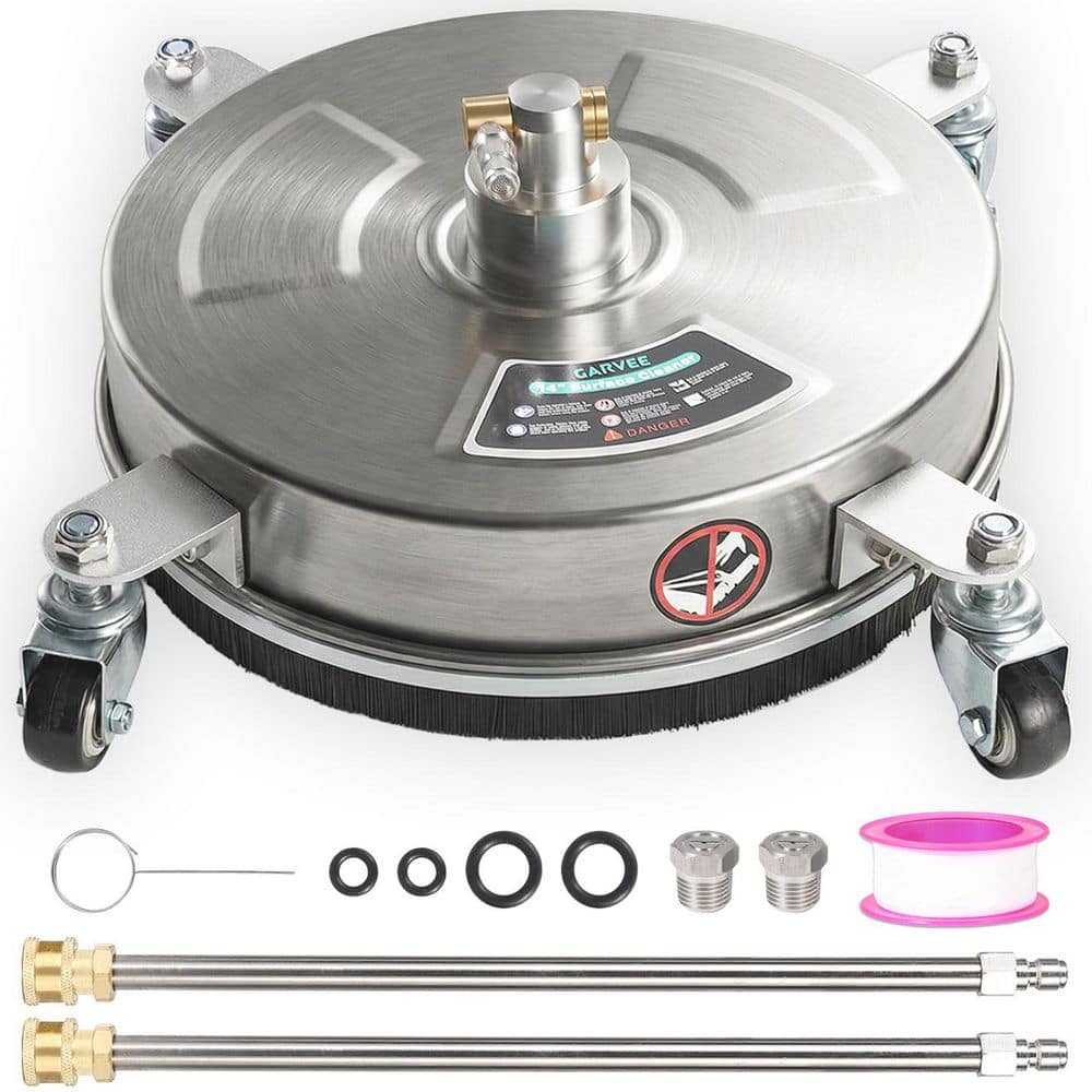 14 in. Stainless Steel Surface Cleaner 4000 PSI Max with 2-Extension Wands for Pressure Washer price history on PriceWatchPro
