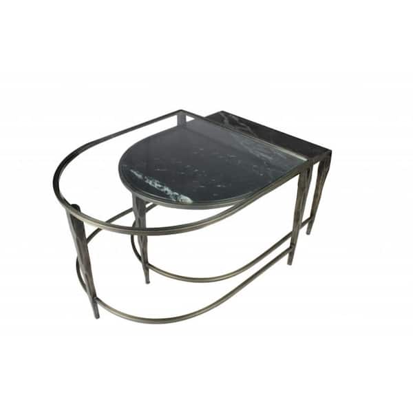 Black Specialty Glass Coffee Table 26 in.