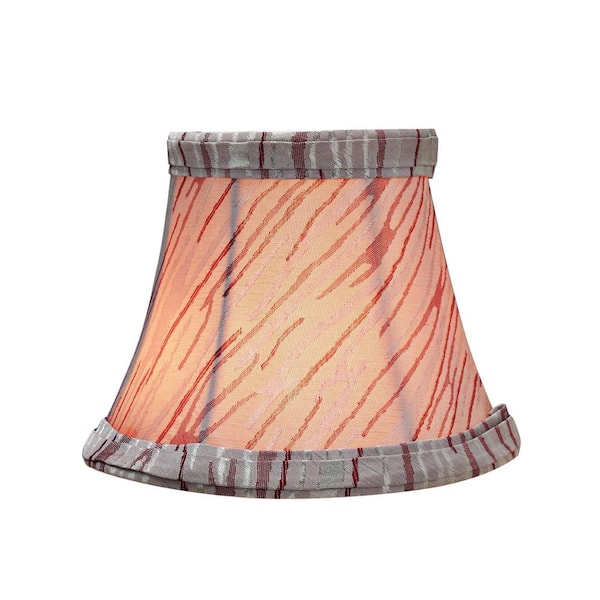 red and white striped lampshade