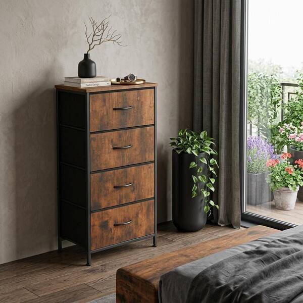 black and brown wood dresser HomeRoots 18