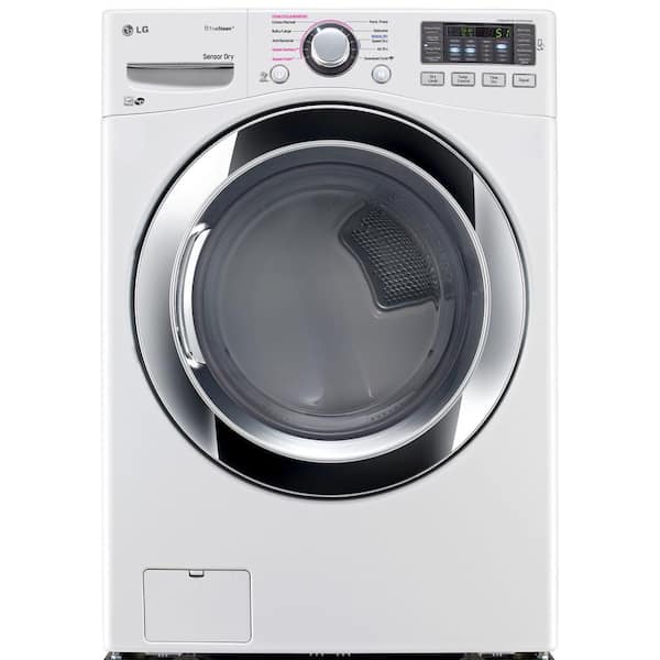 LG 7.4 cu. ft. Gas Dryer with Steam in White, ENERGY STAR