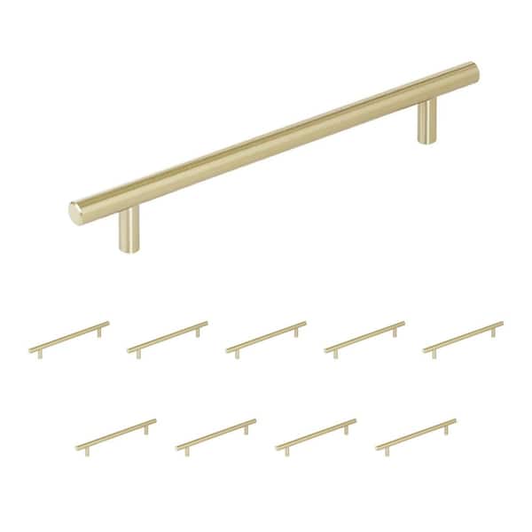 Amerock 10-Pack Bar Pulls 7 in. 178mm Modern Golden Champagne Bar
