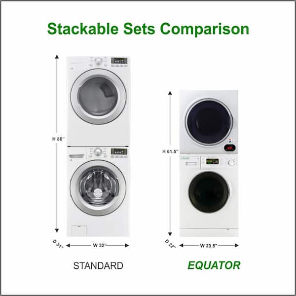 Equator ED852 24 Inch Electric Dryer with 3.5 cu. ft. Capacity