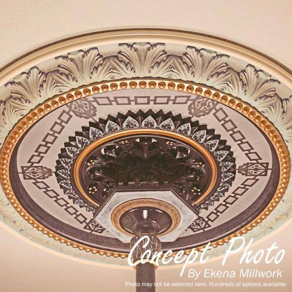 Floral Classic White Polyurethane Ceiling Ring Kit