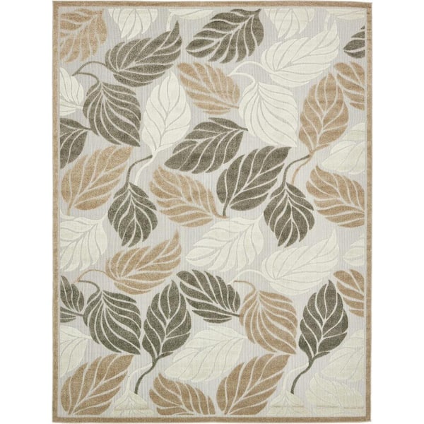Indoor/Outdoor Augusta Beige 9' 0 x 12' 0 Area Rug