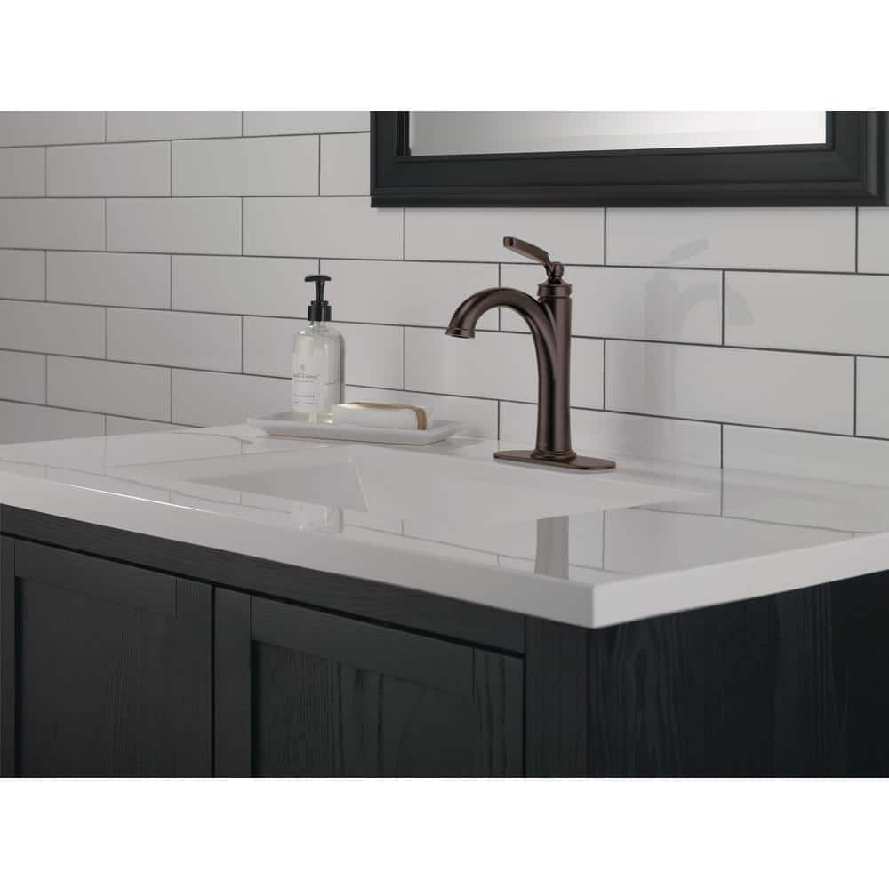 Venetian Bronze 10" Modern Single Hole Metal Bathroom Faucet