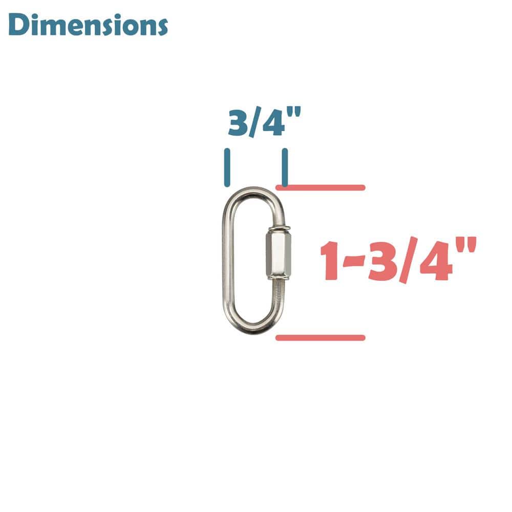Nickel Heavy Duty Chain Connecting Links for Pendant Lights