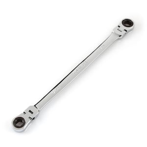 5/16 in. x 3/8 in. Extra Long Flex-Head Ratcheting Box End Wrench
