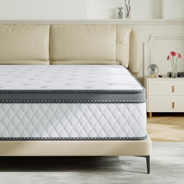 Twin Size Medium Hybrid Memory Foam 10 in. with Pocket Spring and Cooling Gel Infused Breathable Mattress