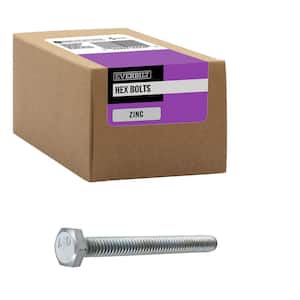 1/4 in.-20 x 2-1/2 in. Zinc Plated Hex Bolt