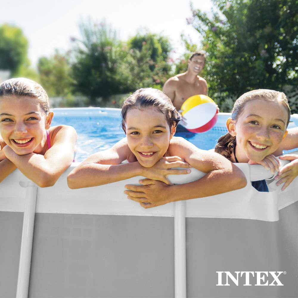 Intex 16.5ft x 9ft x 48in Oval Prism Frame Pool Set with Pump