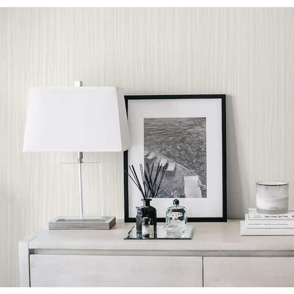 60.75 sq. ft. Alabaster Salo Embossed Vinyl Unpasted Wallpaper Roll