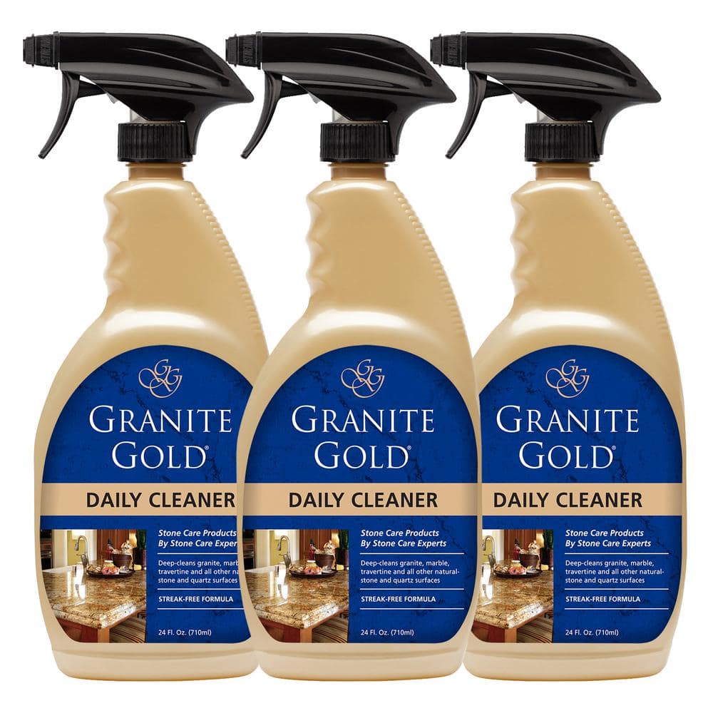 Granite Gold 24 oz. Daily Multi-Surface Countertop Cleaner for Granite, Quartz, Marble and More (3-pack)