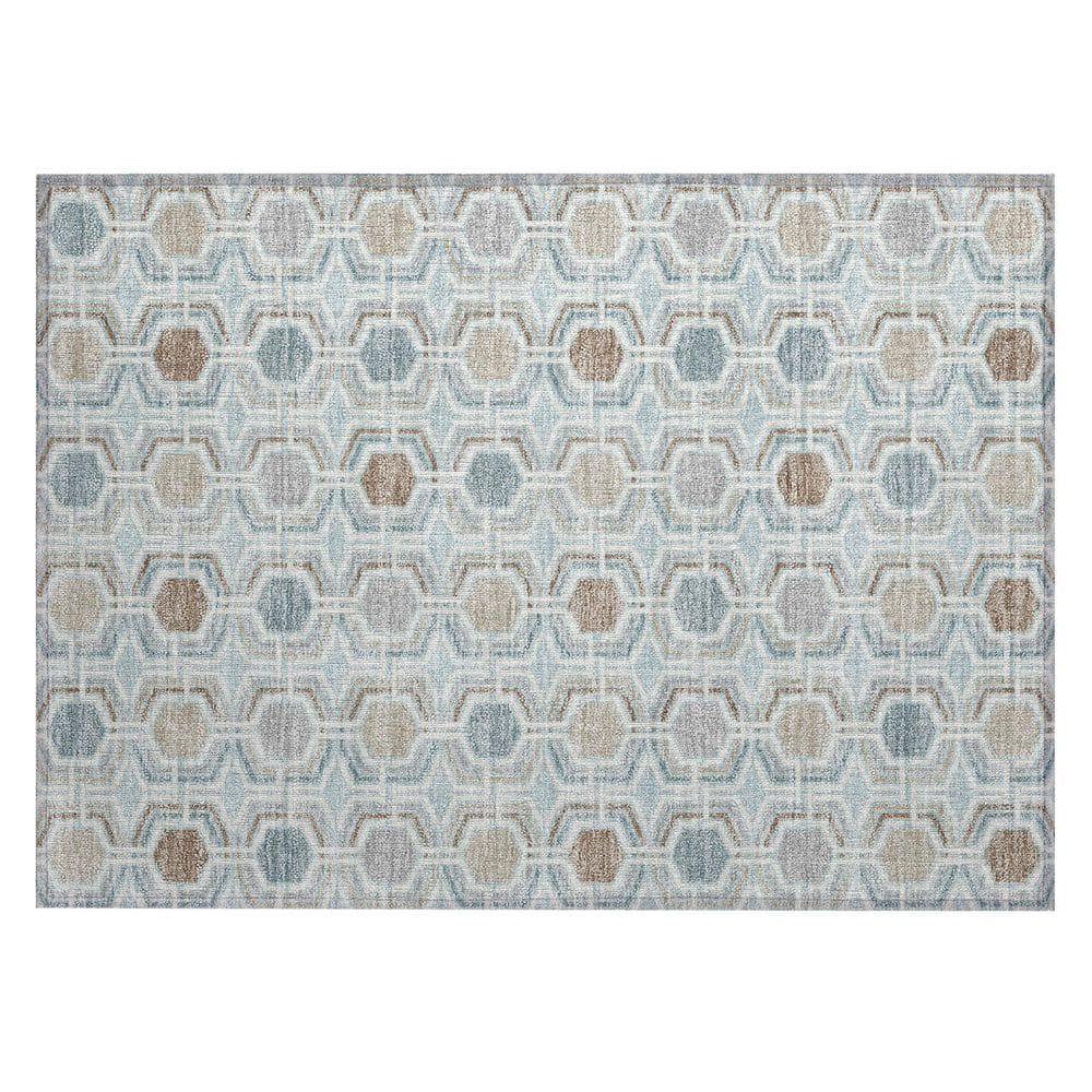 Chantille Machine Washable Indoor/Outdoor Abstract ACN3006 Sky 3 ft. x 4 ft. Area Rug price history on PriceWatchPro