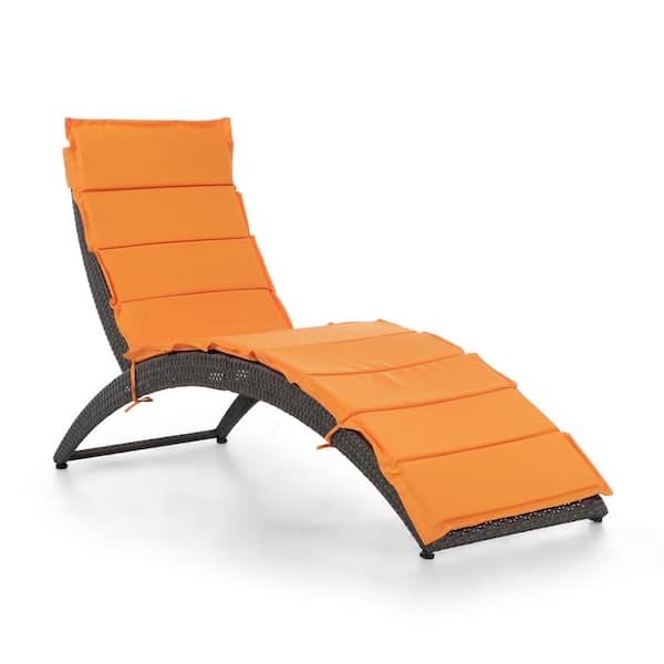Norris Fabric Metal Outdoor Chaise Lounge with or Ange Cushions