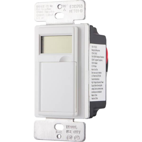 Defiant - 15 Amp 7-Day In-Wall Digital CFL-LED Compatible Timer