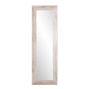 Large Rectangle Cream Casual Mirror (55 in. H x 21.5 in. W)