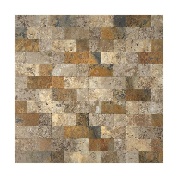 Art3d Square Stone 12 in. x 12 in. PVC Peel and Stick Tiles Backsplash Waterproof (4.9 sq.ft/pack)