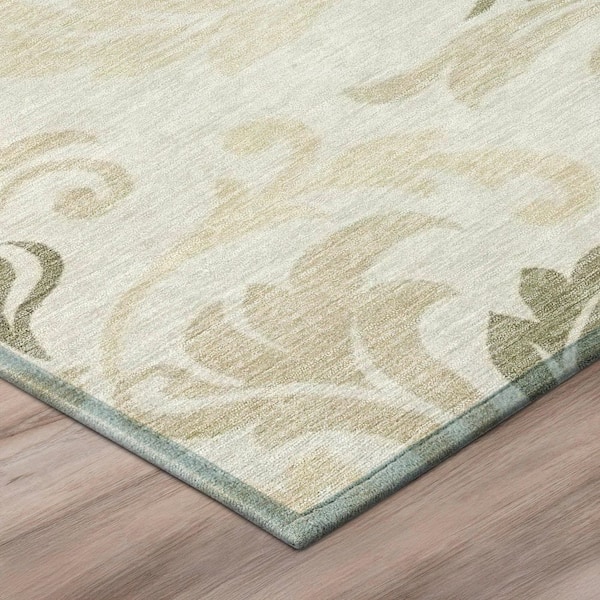 Chantille Machine Washable Indoor/Outdoor Abstract ACN2968 Cream 3 ft. x 4 ft. Area Rug