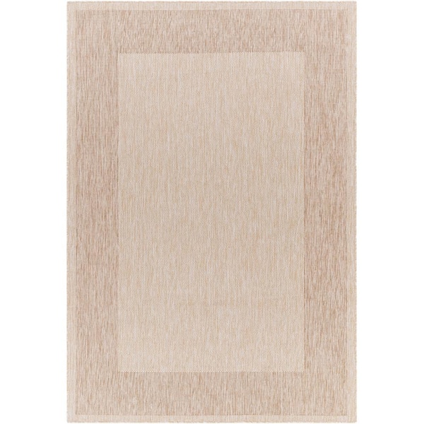 Livabliss Mida Tan 7 ft. x 9 ft. Cottage Indoor/Outdoor Area Rug