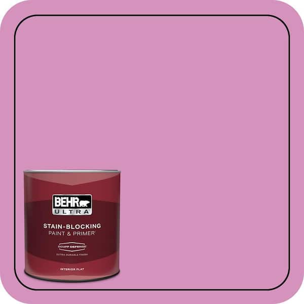 BEHR ULTRA 1 qt. #680B-4 Pressed Flower Extra Durable Flat Interior Paint & Primer