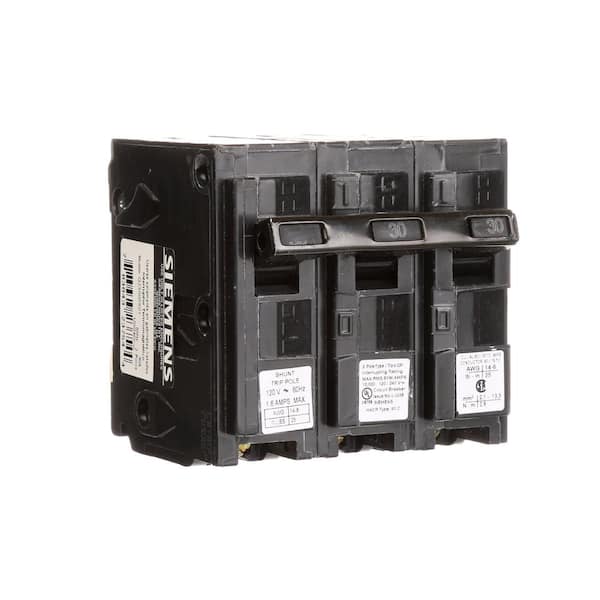 Siemens 30 Amp 2-Pole QP 10 kA Circuit Breaker with Shunt Trip