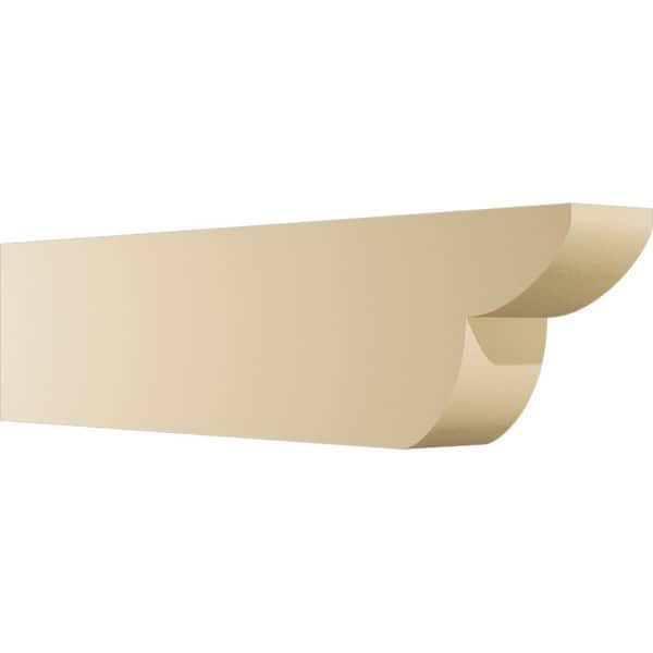 Ekena Millwork 5 in. W x 10 in. H x 42 in. L Standard Crestline Signature Polyurethane Outlooker, Primed Tan