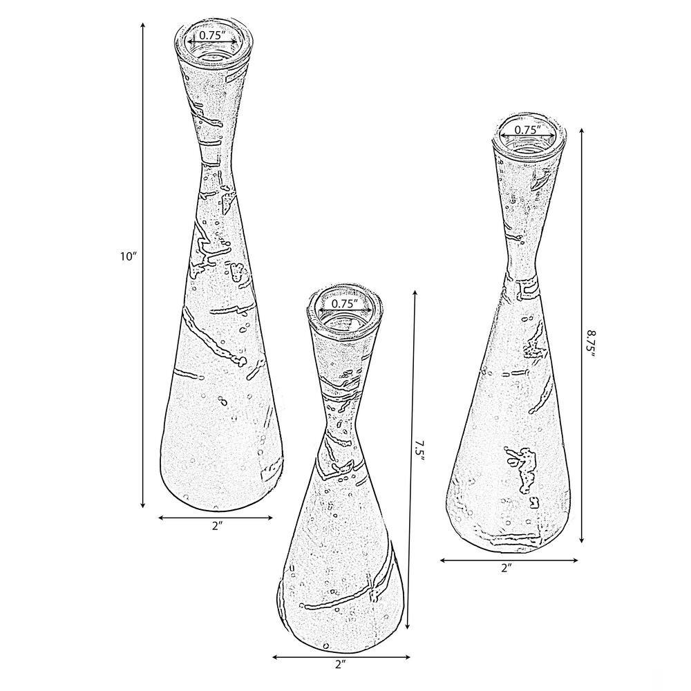 Black Marble Resin Taper Candle Holders, Pack of 18