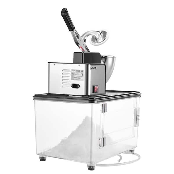 Commercial Ice Crusher 661LBS. /H, 1700 oz. Black Snow Cone Machine, 350W Electric Snow Cone Machine 2025 Update