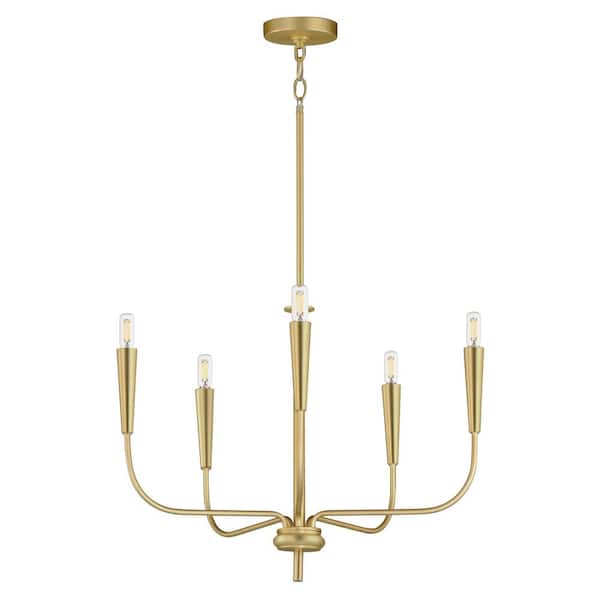 Maxim Lighting Vela 5-Light Satin Brass Chandelier