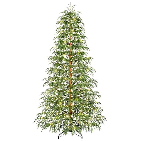 7.5 ft. Pre-Lit Norfolk Fir Artificial Christmas Tree with 500 Warm White Multi-Function LED Lights
