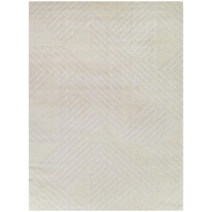 Deane Cream 8 ft. x 10 ft. Striped Area Rug