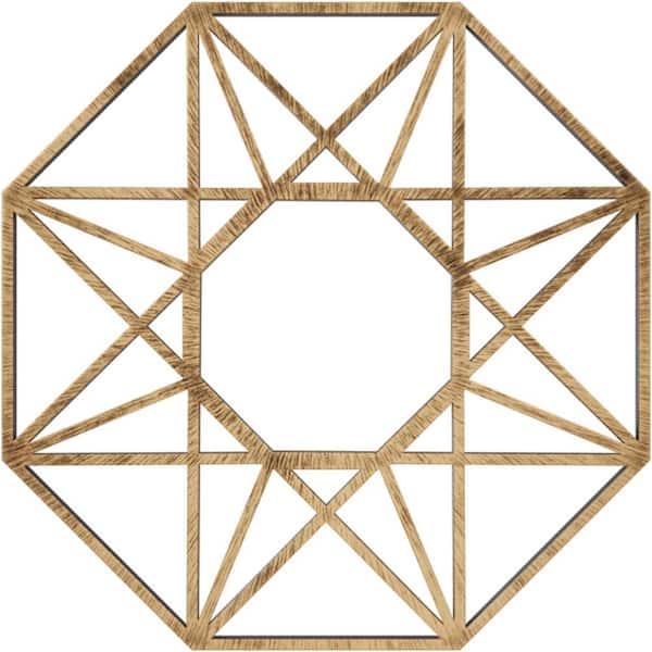 Ekena Millwork 1 in. x 30 in. x 30 in. Guardian Architectural Grade PVC Peirced Ceiling Medallion