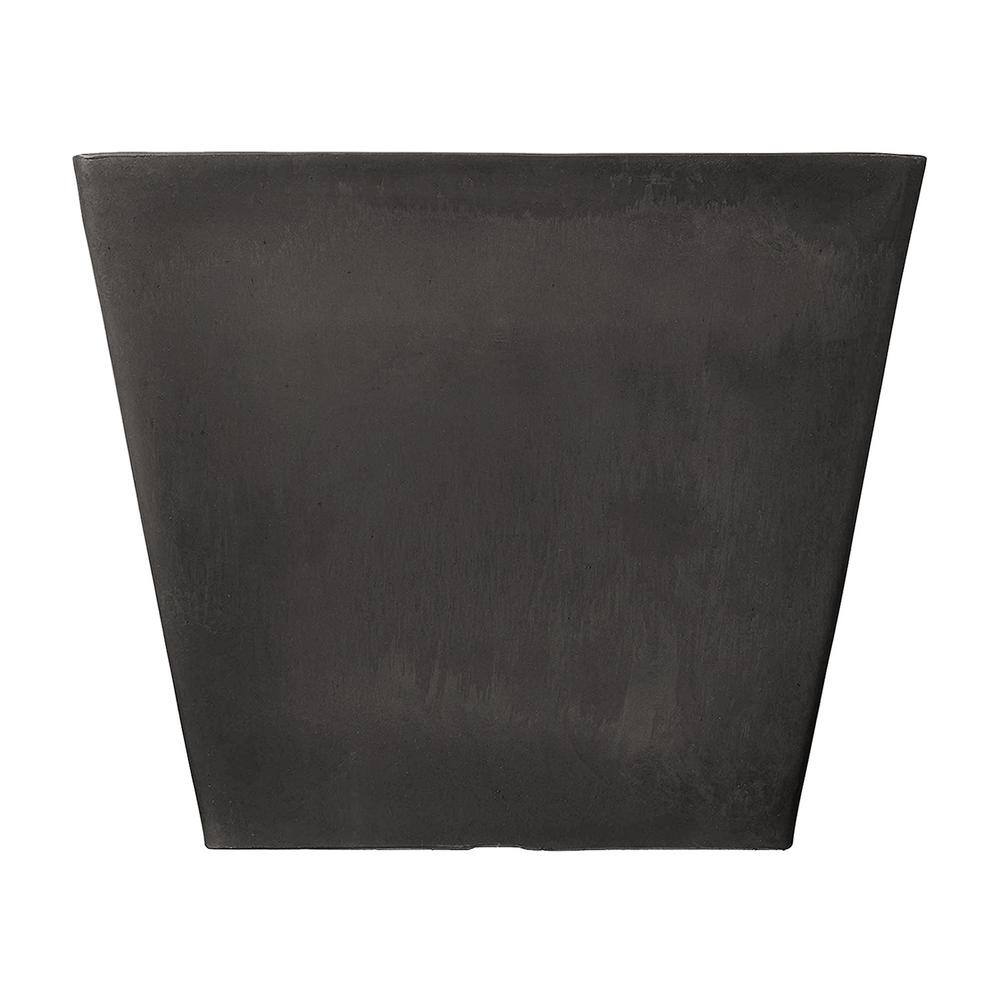 Medium Dark Charcoal Recycled Plastic Square Planter