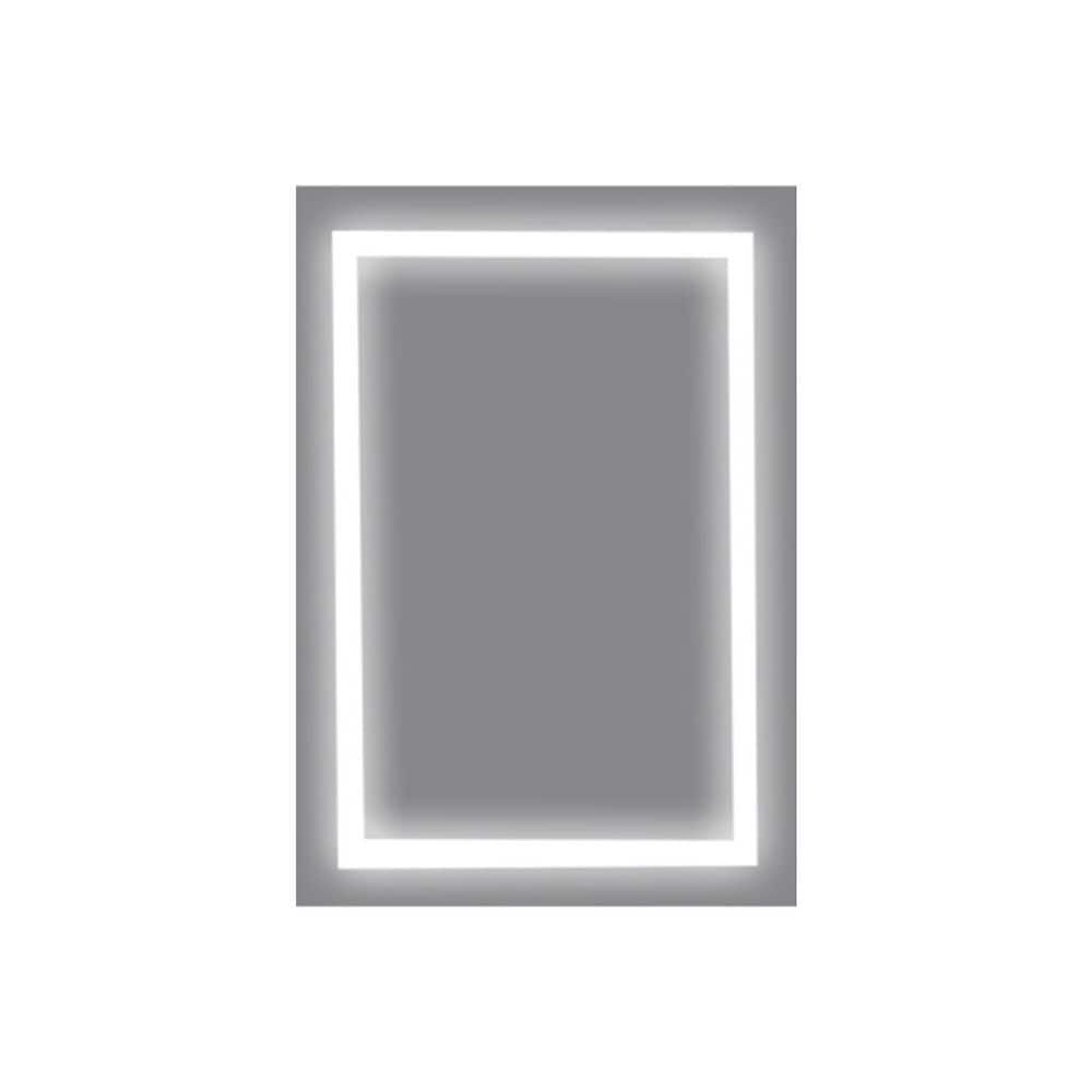 24 in. W x 36 in. H Large Rectangular Frameless Led Light Wall Bathroom Van